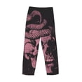 thumbnail image 3 of Lsque Skull and Snake Art Print Men's Pajama Pants, Lounge Pant - Comfortable Home Wear,Elastic Waistband, Stylish Design-XX-Large, 3 of 9