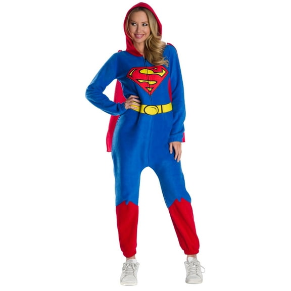 DC Comics Superman Comfy Wear Costume for Adults by Rubies, Women's Small