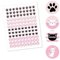 thumbnail image 2 of Big Dot of Happiness Purr-fect Kitty Cat - Baby Shower or Birthday Party Round Candy Sticker Favors - Labels Fits Chocolate Candy (1 Sheet of 108), 2 of 5
