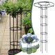 thumbnail image 2 of Enrejado de obelisco para jardín - Estructura vertical tipo sombrilla para plantas trepadoras, acero negro, 180 cm/210 cm, soporte para enredaderas y plantas trepadoras de exterior, 2 of 5