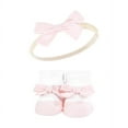 thumbnail image 6 of Hudson Baby Infant Girl Headband and Socks Giftset, Blue Blush Floral, One Size, 6 of 6