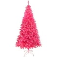 thumbnail image 2 of Northlight Pre-Lit Artificial Tinsel Christmas Tree - 7' - Pink - Clear Lights, 2 of 6