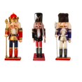 thumbnail image 2 of Artesanía de madera tradicional hecha a mano decoración de cascanueces figura rey cascanueces Navidad, 2 of 4