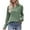Army Green, variant on XFLWAM Business Casual Tops for Women Lapel V Neck Long Sleeve Shirts Solid Color Work Blouses with Cufflinks Army Green S