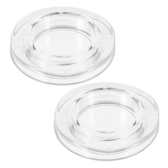 BRIGHTFUFU 2 juegos de prácticos anillos para sombrillas de mesa con tapas y orificios para sombrillas de exterior.