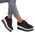 thumbnail image 3 of Chaussures Décontractées pour Femmes Chaussures Habillées Décontractées pour Femmes Talon Bas Bout Rond Lacets Chaussures Décontractées Femmes2 Chaussures Décontractées Femmes 9 Espadrilles à Plateforme pour Tous les Jours Chaussures Décontractées pour Femmes, 3 of 8