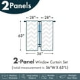 thumbnail image 4 of Ambesonne Turquoise Curtains, Moroccan Interior, Pair of 28"x63", Slate Blue and Pale Blue, 4 of 5