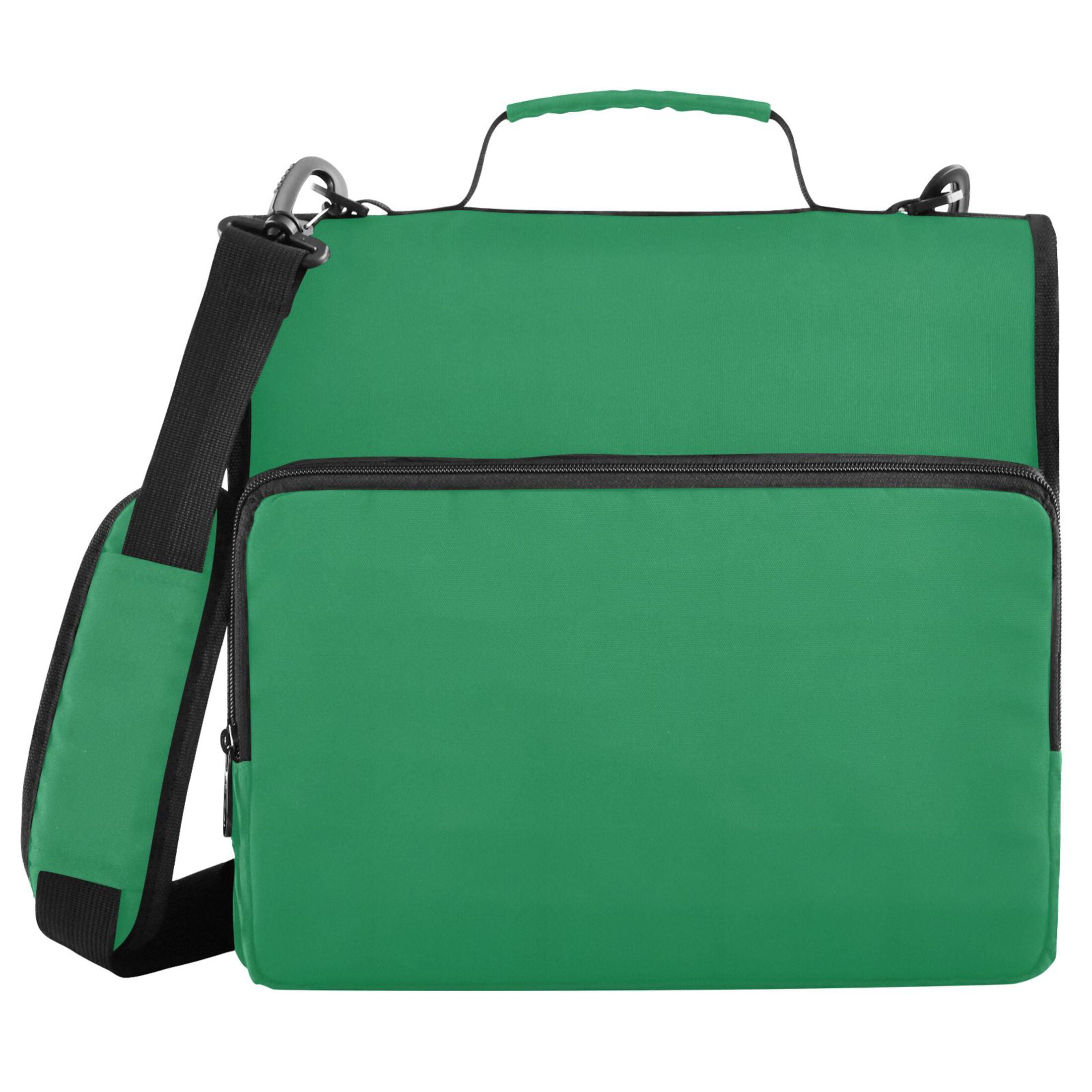 ALAZA Zipper Binder Teal Green 3 Ring Trapper Keeper File Folder Organizer Bag