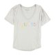 thumbnail image 1 of GUESS Camiseta gráfica informal para mujer, gris, grande Guess Camiseta gráfica, 1 of 2
