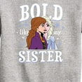 thumbnail image 3 of Frozen 2 - Bold Like My Sister - Toddler And Youth Crewneck Fleece Sweatshirt, 3 of 5