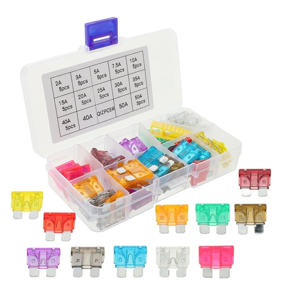 60 Pcs Car Fuse Kit Cars Motorhome Must Haves Fuse of Car Truck Fuse Kit Automotive Auto Fuse Kit Mini Fuse