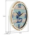 thumbnail image 6 of Isla Nautical Round Shiplap Metal Wall Clock - Beige - 17.5"H x 17.5"W, 6 of 6