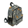 thumbnail image 2 of FORMRS School Backpack with Front Zippered Pocket 12" Student Travel Daypack, Halloween Dancing Skeleton, 2 of 6