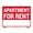 Apartment For Rent, variant on BAZIC 12" X 16" Open & Closed Sign, Double Sides Plastic Signs Vinyl, Business Store Office Door Window Restaurants Bars Retail Salon Shops, Waterproof, Indoor Outdoor, 1-Pack