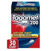 Tagamet HB 200, Acid Reducer and Heartburn Relief in 30 Minutes, Cimetidine 200mg, 30 Ct