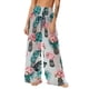 thumbnail image 2 of Pincandy Women See Through Sheer Mesh Pants Beach Swimsuit Bikini Bottom Cover up Party Club Elastic High Waist Wide Leg Pants, 2 of 7