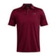 thumbnail image 2 of Polo de golf Under Armour Tech para hombre, color cardenal/negro, 2 of 4