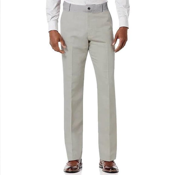 GuangCheng Men's Regular Fit Dress Pants Stretch High Waist Lightweight Skinny Suit Pants