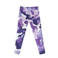 thumbnail image 7 of COEQINE Camo Violet Girls' Yoga Legging High Waist Sport Pants Buttery Soft Stretch Running Leggings, for 4-5 Years Kids Girls, 7 of 7
