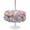 MediumPurple White LightPink, variant on Outdoor Tablecloth with Umbrella Hole for Patio/Picnic/Party/Camping, Blue Purple Gnomes Waterproof Table Cloth Round Cover Washable, Spring Hydrangea Flower Leaf Pink Plaid (Dia 54")