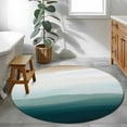 thumbnail image 4 of Abstract Art Washable Area Rug&nbsp;4 ft Green White Gradient Watercolor Soft Round&nbsp;Rugs for Living Room, Non Slip Carpet for Bedroom&nbsp;Entryway Dining Room, 4 of 9