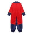 thumbnail image 6 of iiniim Medieval Boys Steampunk Tailcoat Vintage Prince Jacket Frock Coat with Pants Red Navy Blue 16, 6 of 7