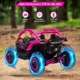 thumbnail image 4 of Towallmark 2 Seater Ride on UTV Car, Officially Licensed Can-Am Electric Off-Road Car, 4WD Kids Truck w/Remote Control, 2 * 24V 7AH Batteries, 4 * 200W Motor, Spring Suspension, Toys for Kids, 4 of 7