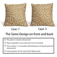 thumbnail image 6 of Mustard Yellow Leopard Print Pillow Covers 18x18 Set of 2 Cheetah Animal Pattern Chinoiserie Decorative Outdoor Pillowcases Rustic Farmhouse Zipper Throw Cushion Case Decor for Home Couch Sofa Bed, 6 of 6