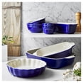 thumbnail image 2 of HENCKELS Ceramic 8 Piece Bakeware Set, Dark-Blue, 2 of 9