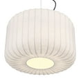 thumbnail image 3 of Possini Euro Design Jaime 18" Modern Pendant Chandelier Ceiling Light Fixture Dining Room Over Table Drum Matte Black and White, 3 of 9