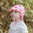 thumbnail image 4 of JAN & JUL Baby Sun-Hat with Neck Flap for Girls, Breathable Summer Cap for Swimming (Pink Strawberry, Size S: 3-6m), 4 of 7