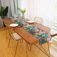 thumbnail image 2 of Yayeee Table Runner 90 inches Long Home Kitchen Dinning Party Decoration, Blue Flowers, 2 of 7