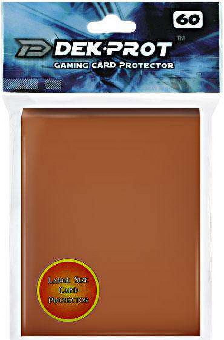 Card Supplies Gaming Card Protectors Mocha Brown Card Sleeves [60 ct]