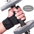 thumbnail image 4 of Gants Noirs Mitaines Unisexes Gants de Musculation Protection Complète de la Paume pour Musculation, 4 of 5