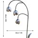 thumbnail image 3 of Estaca de metal con forma de lirio de los valles | Adorno de jardín con chatarra | Decoración floral artesanal para exteriores | Estaca resistente a la intemperie para macizos de flores, 3 of 6