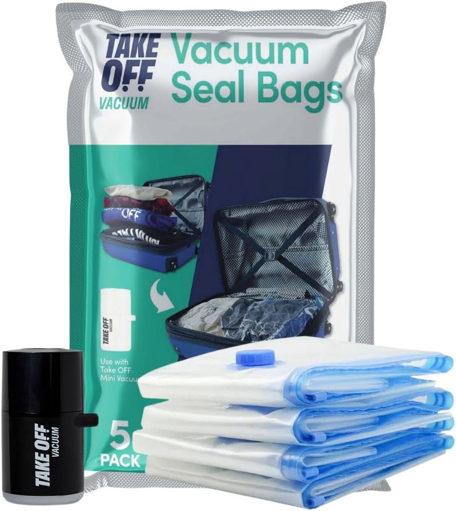 TAKE OFF Luggage Mini Vacuum Pump for Storage Bags Tiny Portable Air Pump, White