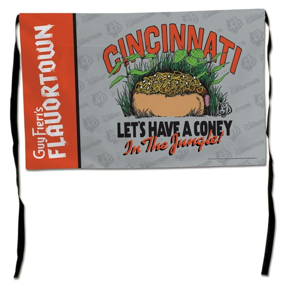 WinCraft Cincinnati Bengals NFL x Guy Fieri-s Flavortown Half Bistro Apron
