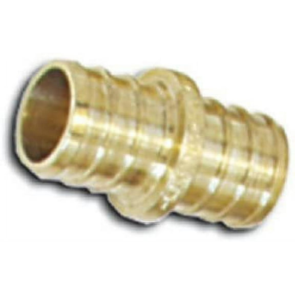 UC4016LFA Pex Pipe Fitting, Coupling, Lead-Free, 3/4-In. Brass Barb - Quantity 6
