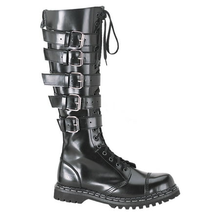 boots demonia leather gravel mens combat toe goth knee punk shoes steel eyelet straps walmart dialog displays option button additional