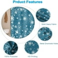 thumbnail image 5 of Snowflakes Shower Curtain for Bathroom Christmas Decor Stall RV Shower Curtain Set with Hooks 36x72inches Cold Ice White Snow Flowers X-mas Waterproof Fabric Shower Curtains, 5 of 6