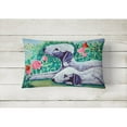 thumbnail image 2 of Carolines Treasures Bedlington Terrier Canvas Fabric Decorative Pillow 12H x16W multicolor, 2 of 3