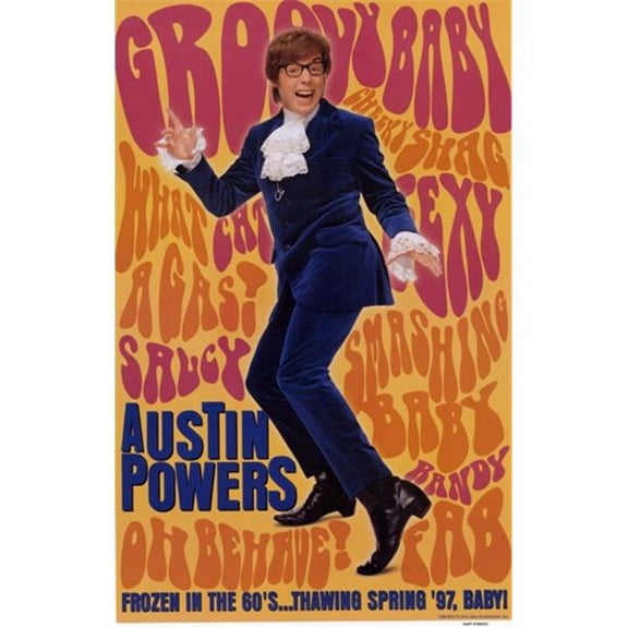 Austin Powers International Man of Myst Movie Poster - 11 x 17 in.