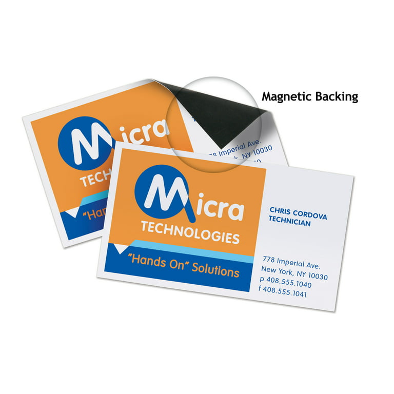 Avery Magnetic Business Cards, 2 x 3 1/2, White, 10/Sheet, 30/Pack