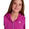 thumbnail image 4 of Reebok Girl’s Game Day Fleece Full Zip Hoodie, Sizes 4-18, 4 of 9