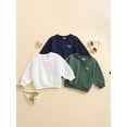 thumbnail image 3 of Michellecmm  Baby Boys Girls Sweatshirts Long Sleeve Round Neck Letter Printed Tops, 3 of 9