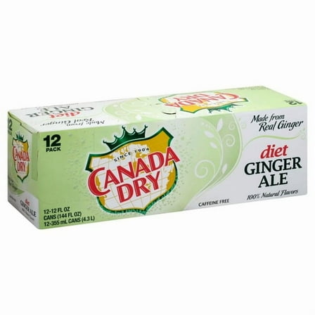 Canada Dry Zero Sugar Ginger Ale 12 oz 12 x 12 oz