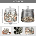 thumbnail image 2 of Yayeee Ashtray with Lid for Cigarette Smokeless Stainless Steel Home Ash Holder, Mountain Pattern, 2 of 7