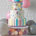 thumbnail image 3 of Round Clear Acrylic Fillable Cake Display Board Cake Edge Smoother Scraper Decor Baking Tools Party Wedding Cake Stand Tools, 3 of 5