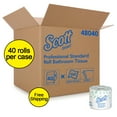 thumbnail image 1 of Scott Essential Professional Bulk Toilet Paper High Absorbance Individually Wrapped Standard Rolls 2 Ply, 40 Rolls/Case, 1 of 2
