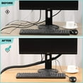 thumbnail image 5 of AGPTEK Cable Sleeve Cover, 6.6ft - 1.2 inch Cord Management Wire Organizer Under Desk, Home Office Computer Wire Cover Hider Cord Protector, Protect Pet Cat from Chewing, Black, 5 of 6